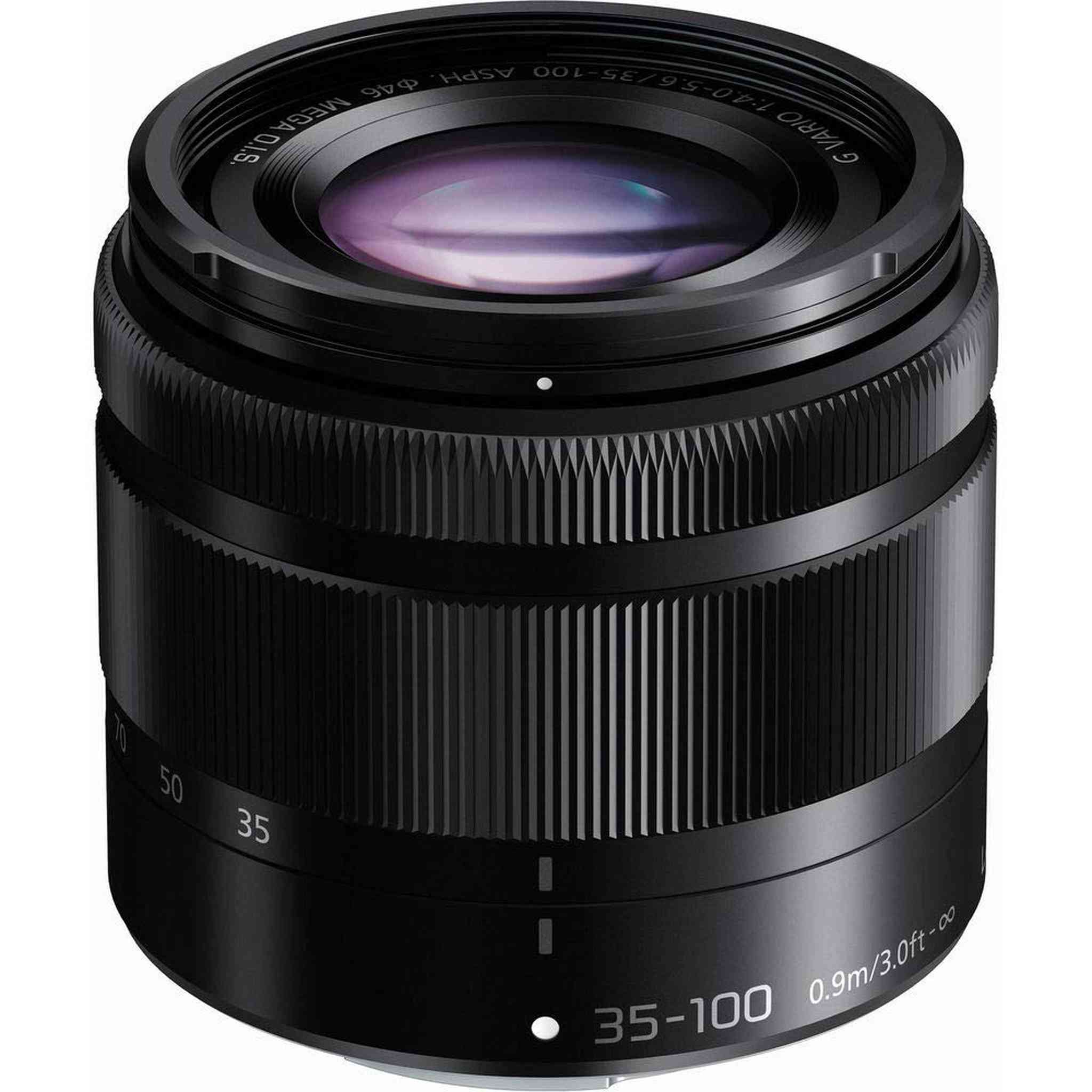 Panasonic Lumix G Vario 35-100mm f/4-5.6 ASPH. MEGA O.I.S. Lens for Micro Four Thirds Mount + Accessories International