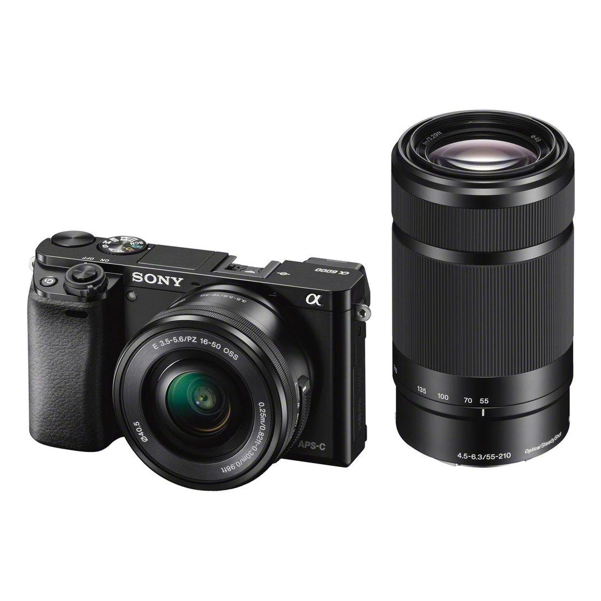Sony Alpha a6000 Mirrorless Digital Camera w/ 16-50mm and 55-210mm Power Zoom Lenses Sony