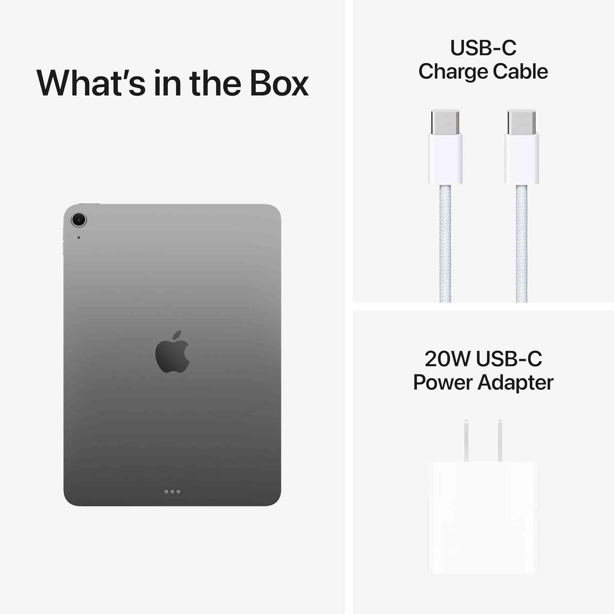 Apple iPad Air 11-inch with M3 chip Built for Apple Intelligence, Liquid Retina Display, 128GB, 12MP Front/Back Camera, Wi-Fi 6E, Touch ID, All-Day Battery Life - Space Gray - Reconditioned