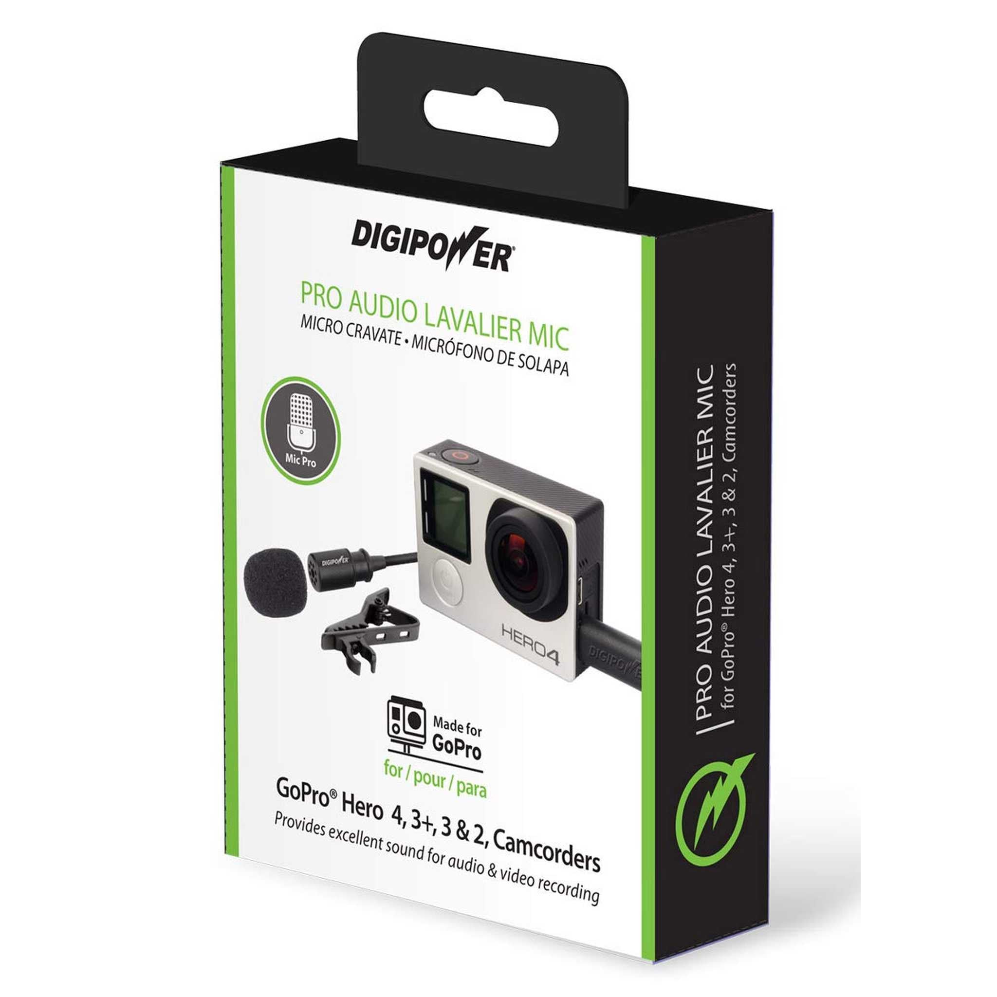 Re-Fuel Pro Audio Wired Lavalier Microphone for Smartphones, Cameras, GoPro, Camcorder with Mini-USB Adapter Black