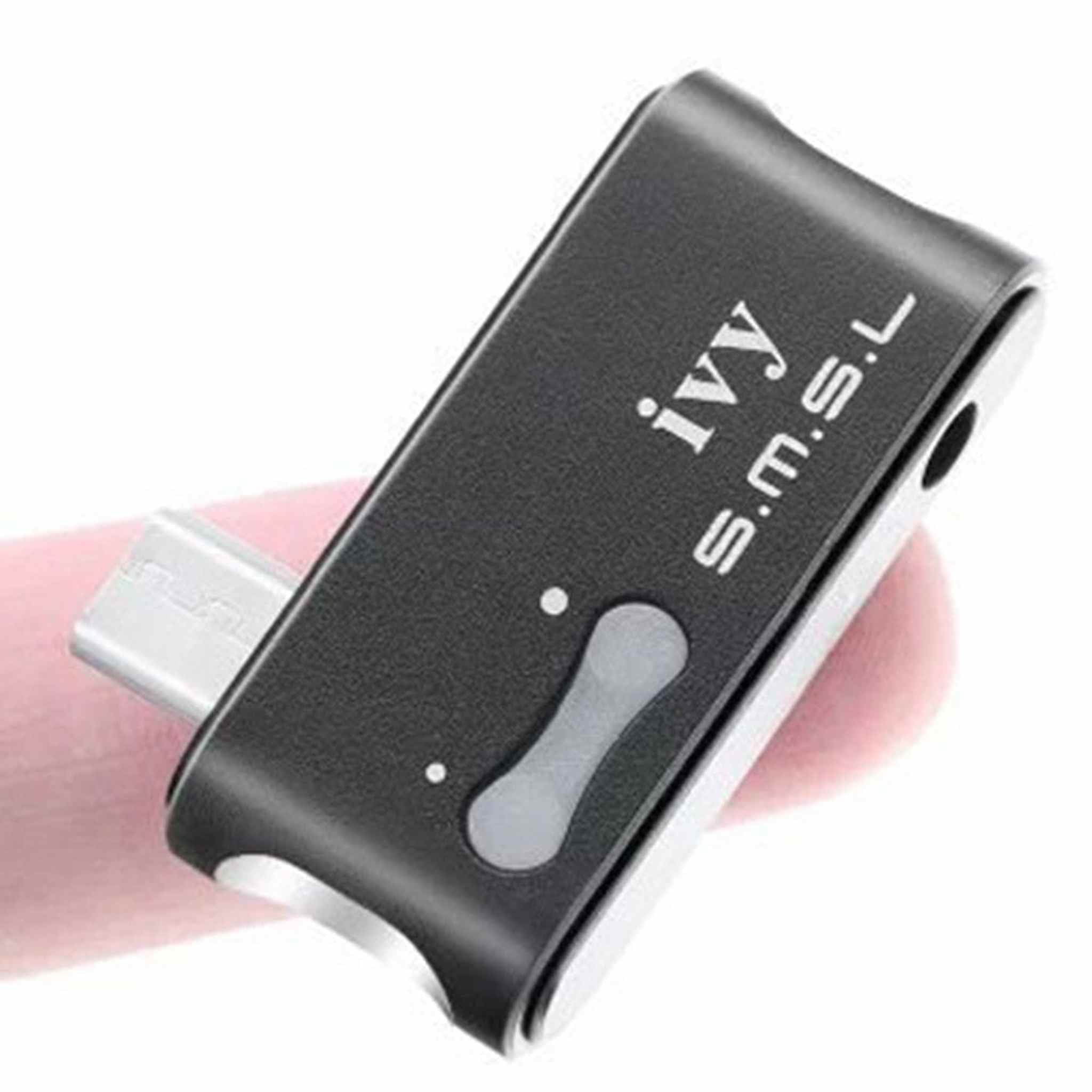 SMSL IVY DAC MINI Portable Audio Digital to Analog Converter, AMP Headphones Amplifier USB Input Support OTG only for Android Cellphones Black S.M.S.L
