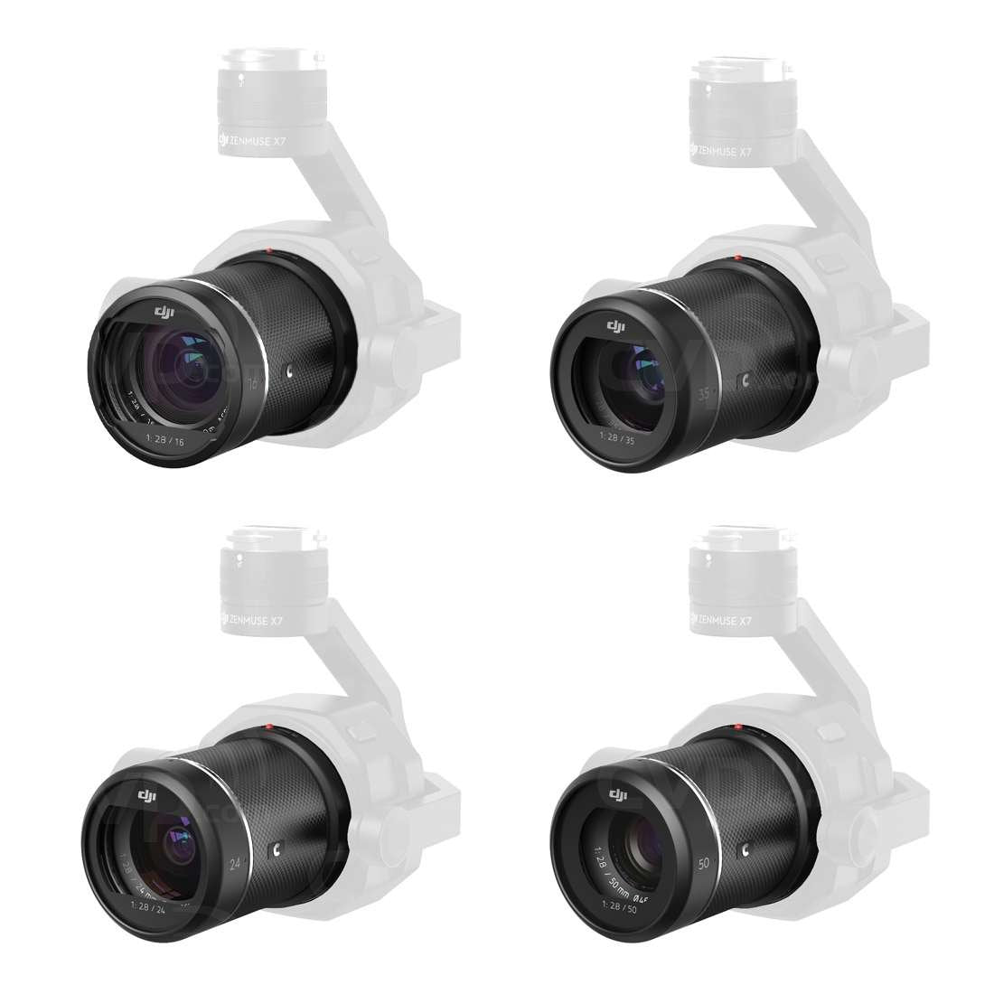 DJI Zenmuse X7 DL/DL-S Lens Set for X7 Super 35 Cinema Camera