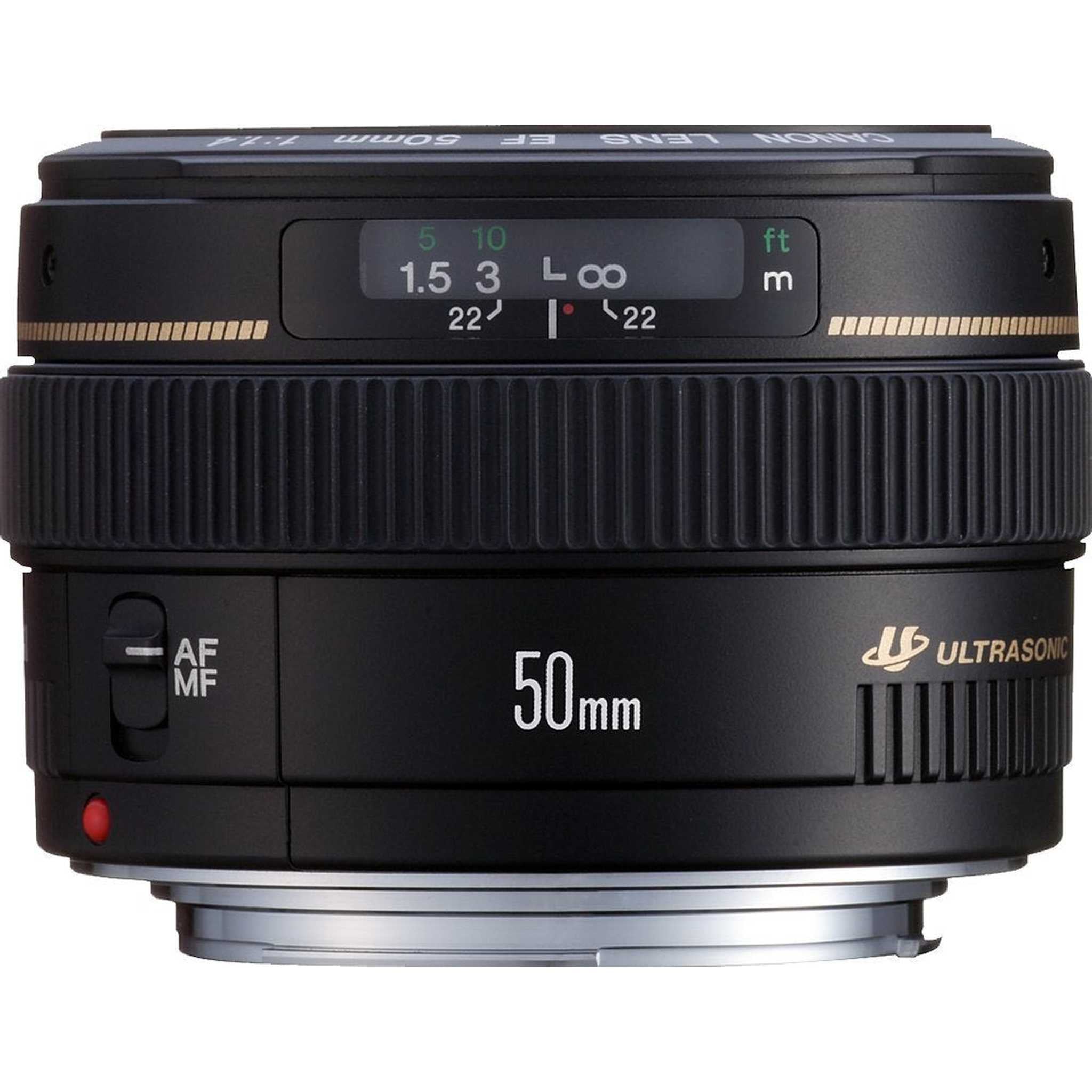 Canon EF 50mm f/1.4 USM Standard & Medium Telephoto Lens for Canon SLR Cameras - Fixed - Used Canon