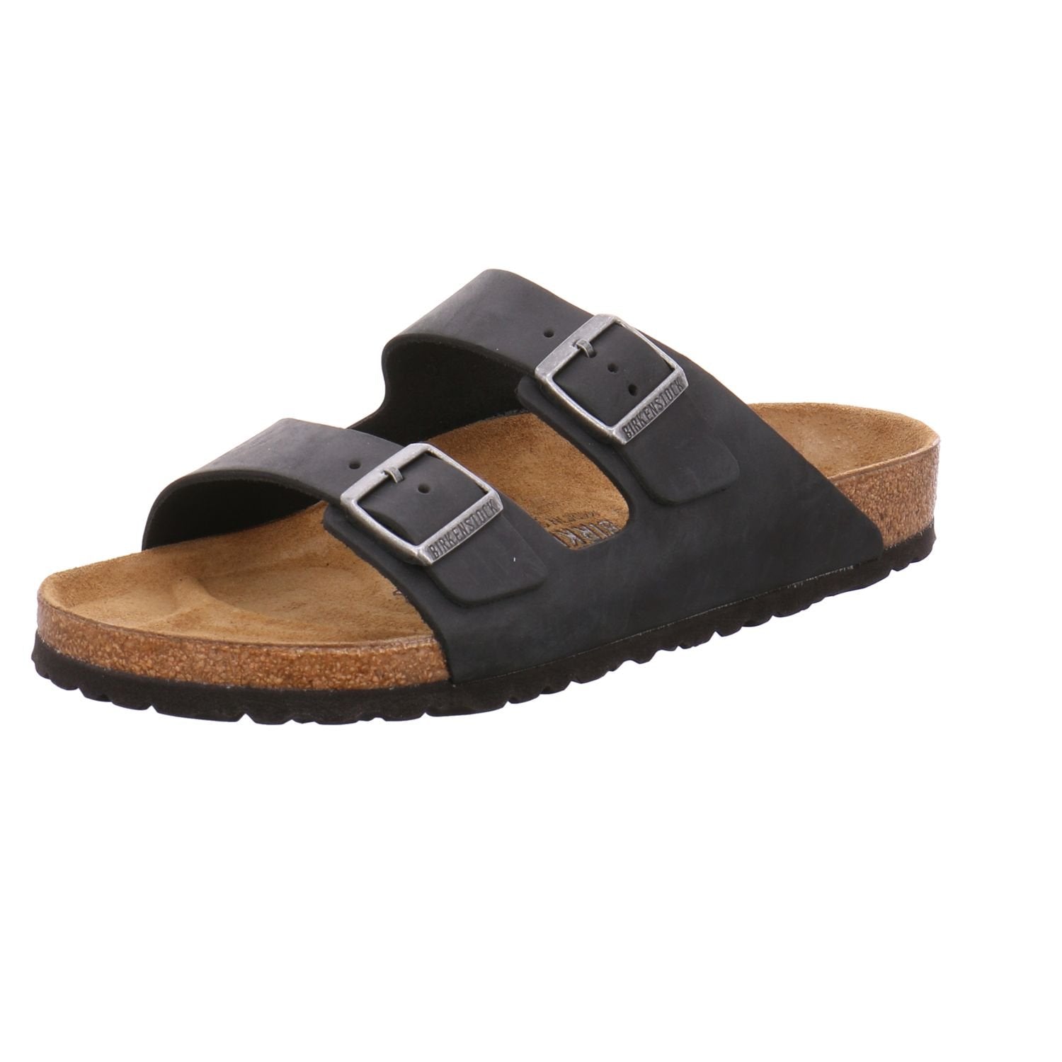Birkenstock Unisex's Clogs Buckle Shoes, Black/White, 6