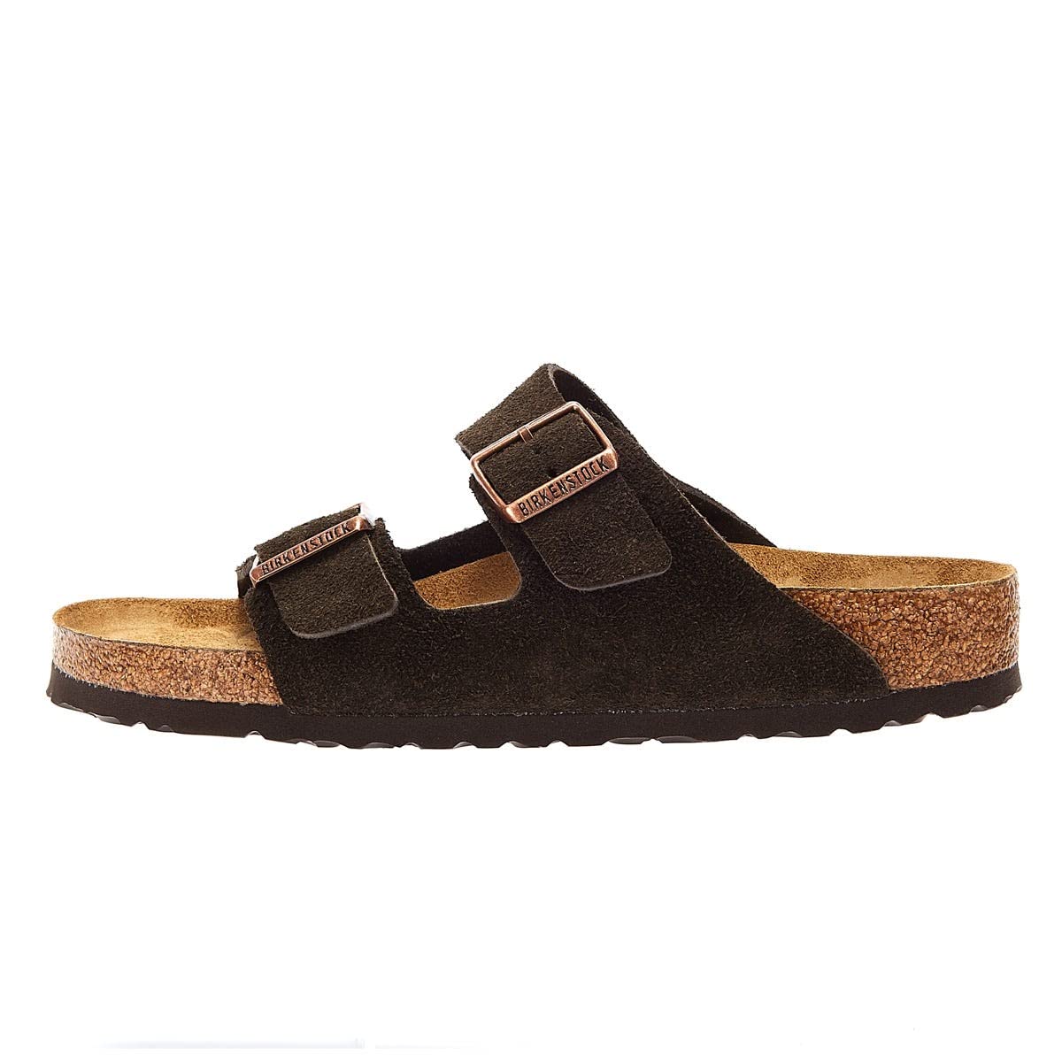 Birkenstock Men's Heels Open Toe Sandals, Mocca Suede, 11