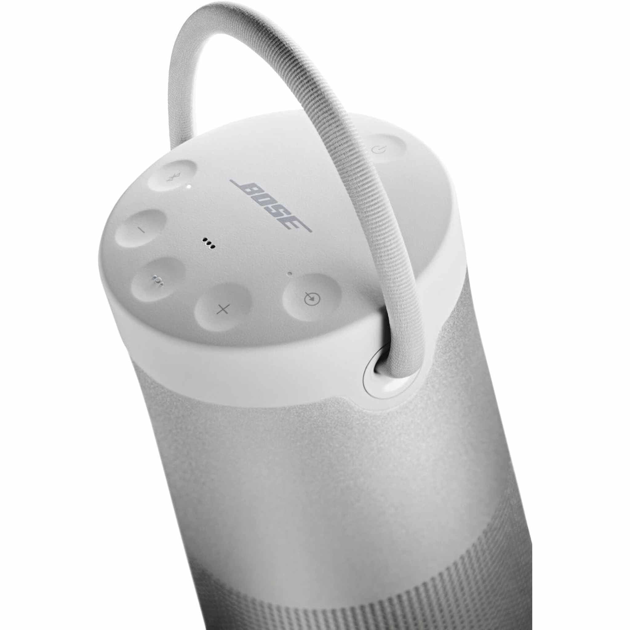 Bose SoundLink Revolve+ Series II Bluetooth Speaker, Portable Speaker with Microphone, Wireless Water Resistant Travel Speaker with 360 Degree Sound, Long Lasting Battery and Handle, Silver - Reconditioned Bose