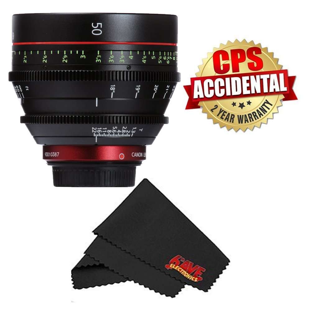 Canon CN-E Cinema Prime Lens International Version 2 Year Warranty 50MM
