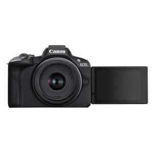 Canon EOS R50 Mirrorless Camera with 18-45mm and 55-210mm Lenses+ 64GB Card + Bag + Charger + More