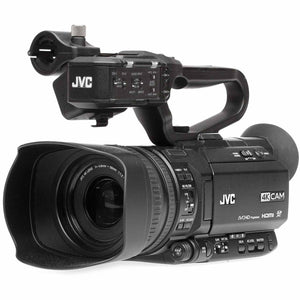 JVC GY-HM250 UHD 4K Streaming Camcorder with Built-in Lower-Thirds Graphics Advanced Accessory Bundle