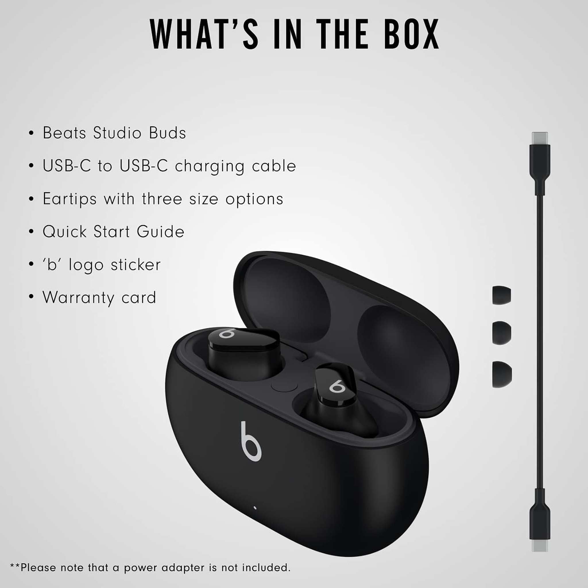 Beats Studio Buds MJ4X3LL/A Black - Used