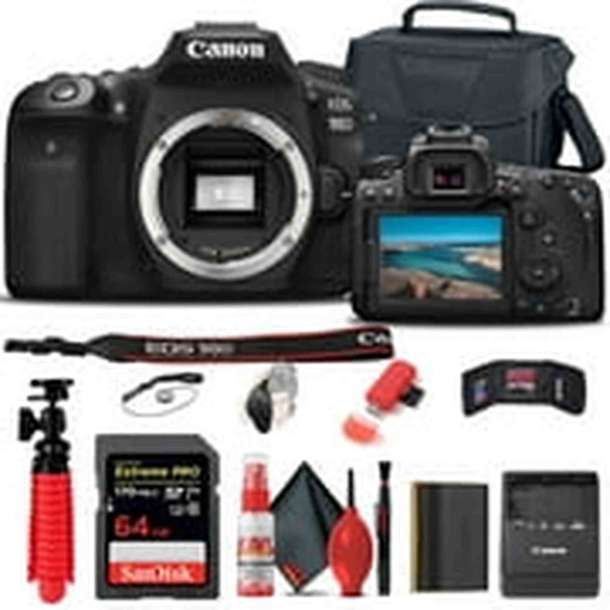 Canon EOS 90D DSLR Camera (Body Only) (3616C002) Basic Bundle