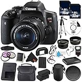 6Ave Canon EOS Rebel T6i DSLR Camera EF-S 18-55mm f/3.5-5.6 is STM Lens 0591C003 Deluxe Bundle - International Version (