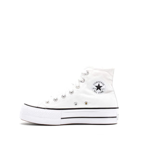 Converse Women's Chuck Taylor All Star Lift High Top Sneakers, White/Black/White, 7.5 Medium US