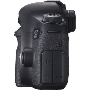 Canon EOS 6D DSLR Camera Body Only + Professional Battery Grip + Condenser Microphone + Flash + Extra Battery + Case +