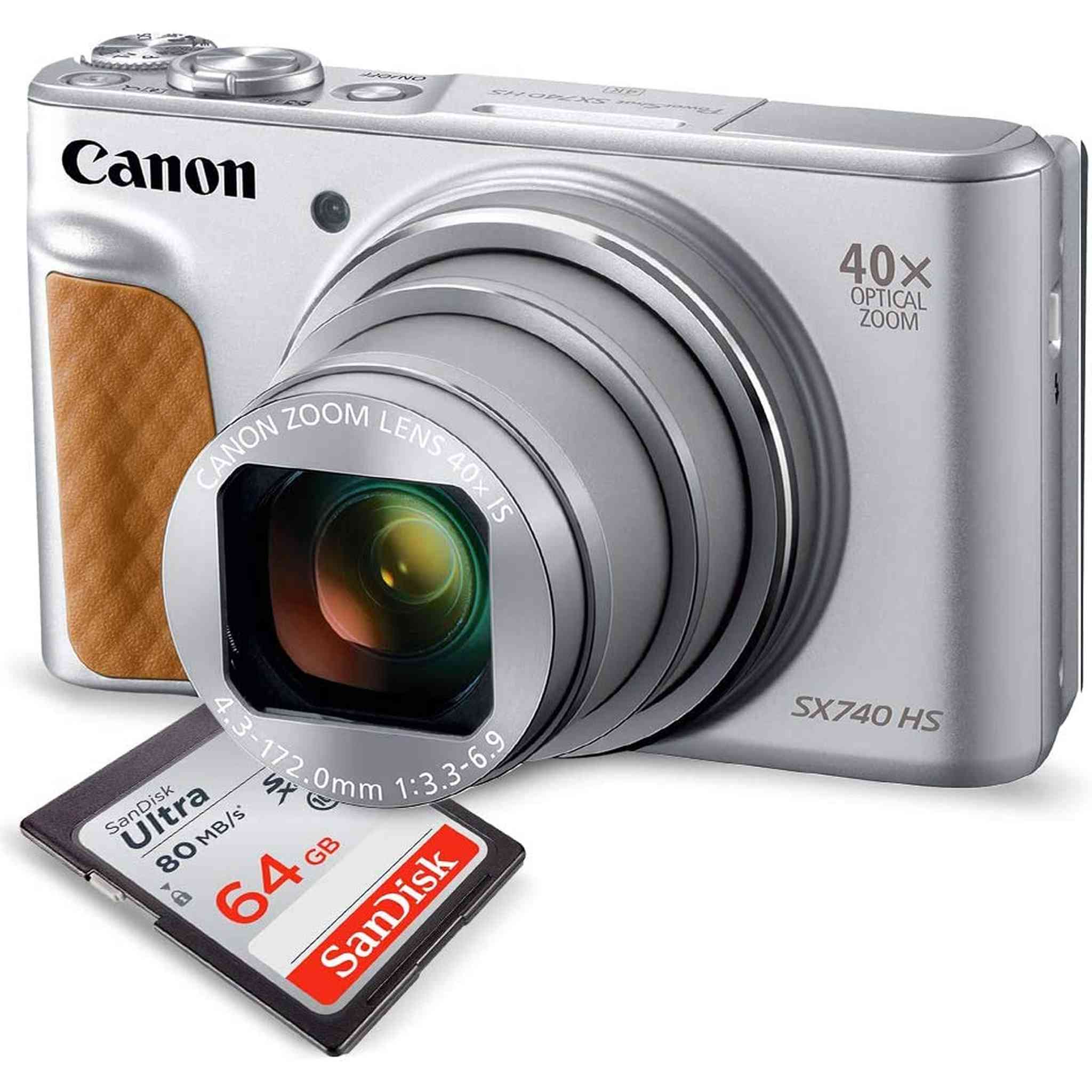 Canon PowerShot SX740 HS Digital Camera Silver International Version 2956C001 Canon