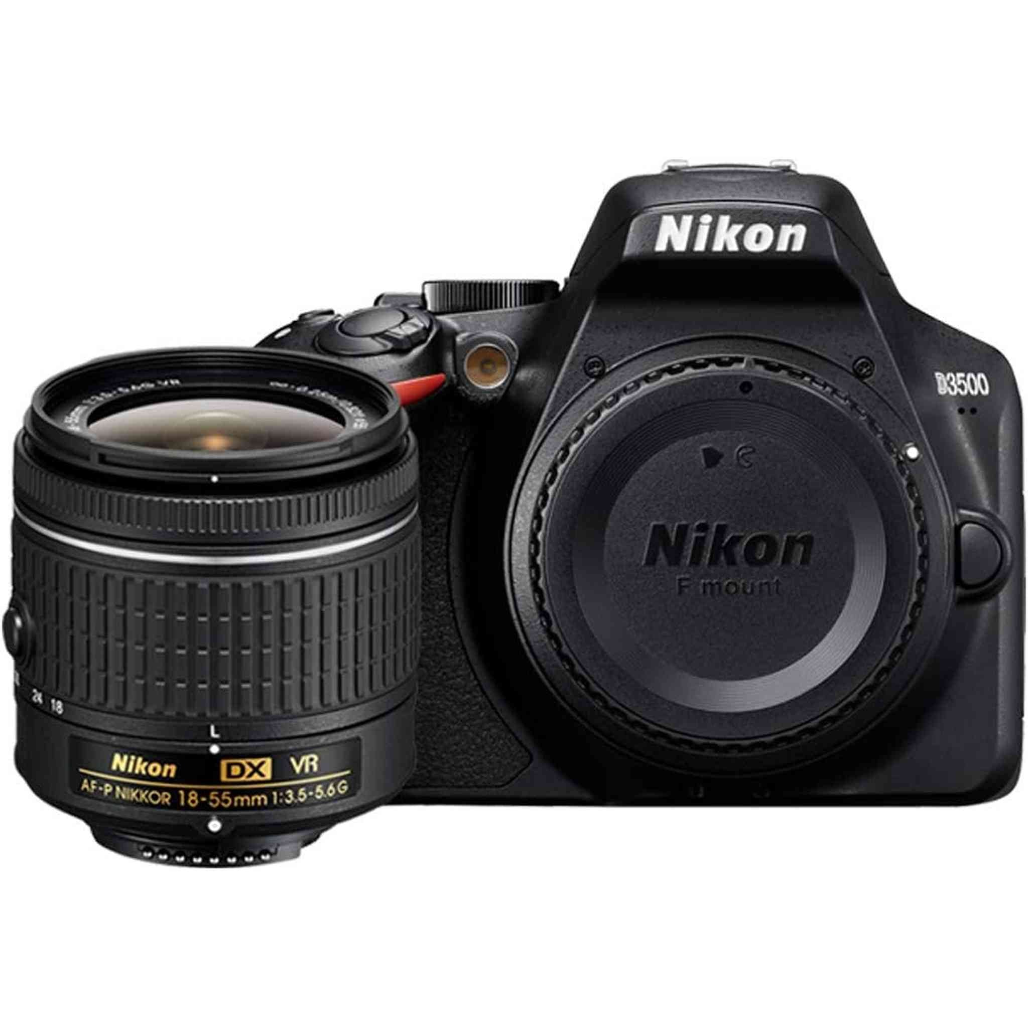 Nikon D3500 24.2MP DX-Format DSLR Digital Camera with 18-55mm Lens - Imported Nikon