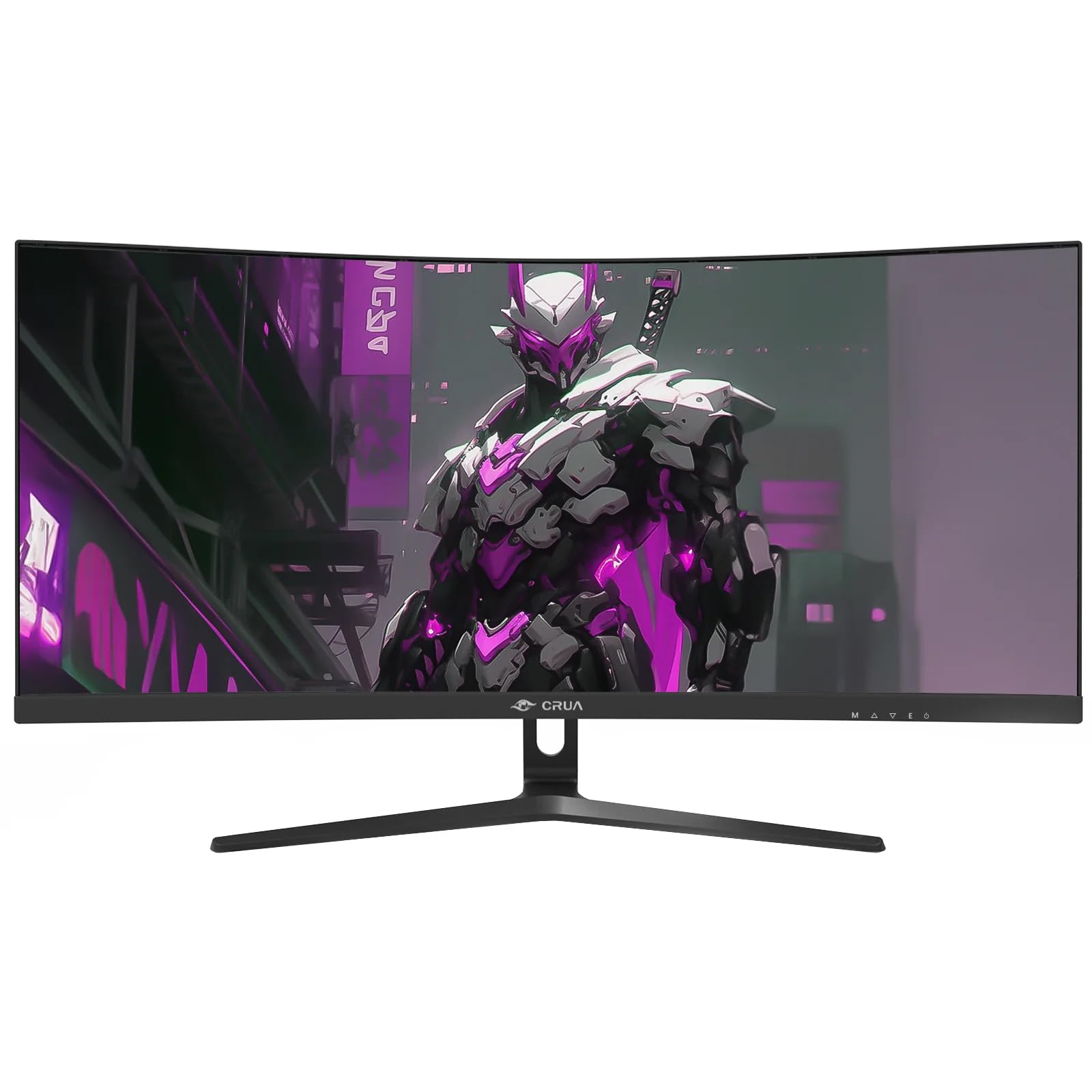CRUA 30" Curved Gaming Monitor, 165Hz/200Hz Computer Monitor, WFHD(2560 * 1080P) 1500R VA Screen, 120% sRGB PC Monitors Support AMD FreeSync, Wall Mount Install(HDMI, DP)- Black