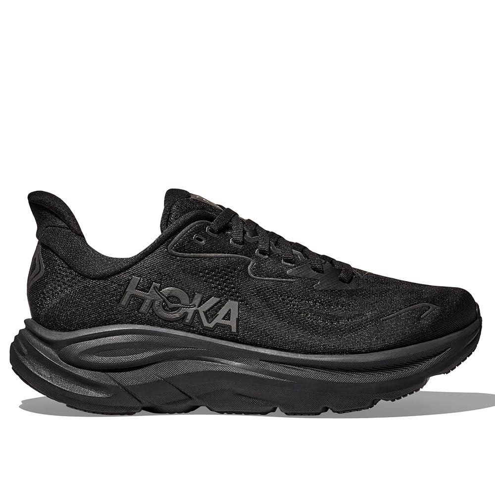 Hoka Women's Clifton 10 Sneaker, Black/Black, 9.5