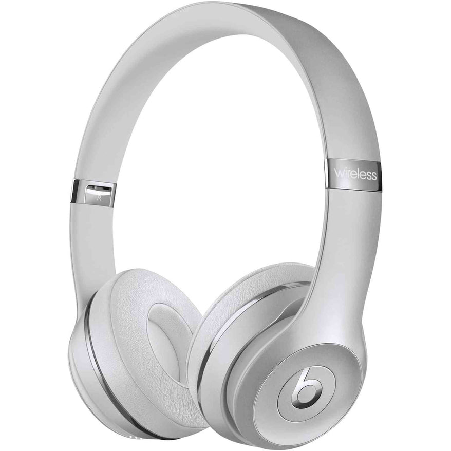 Beats Solo3 Wireless On-Ear Headphones - Silver 2024 Model Renewed