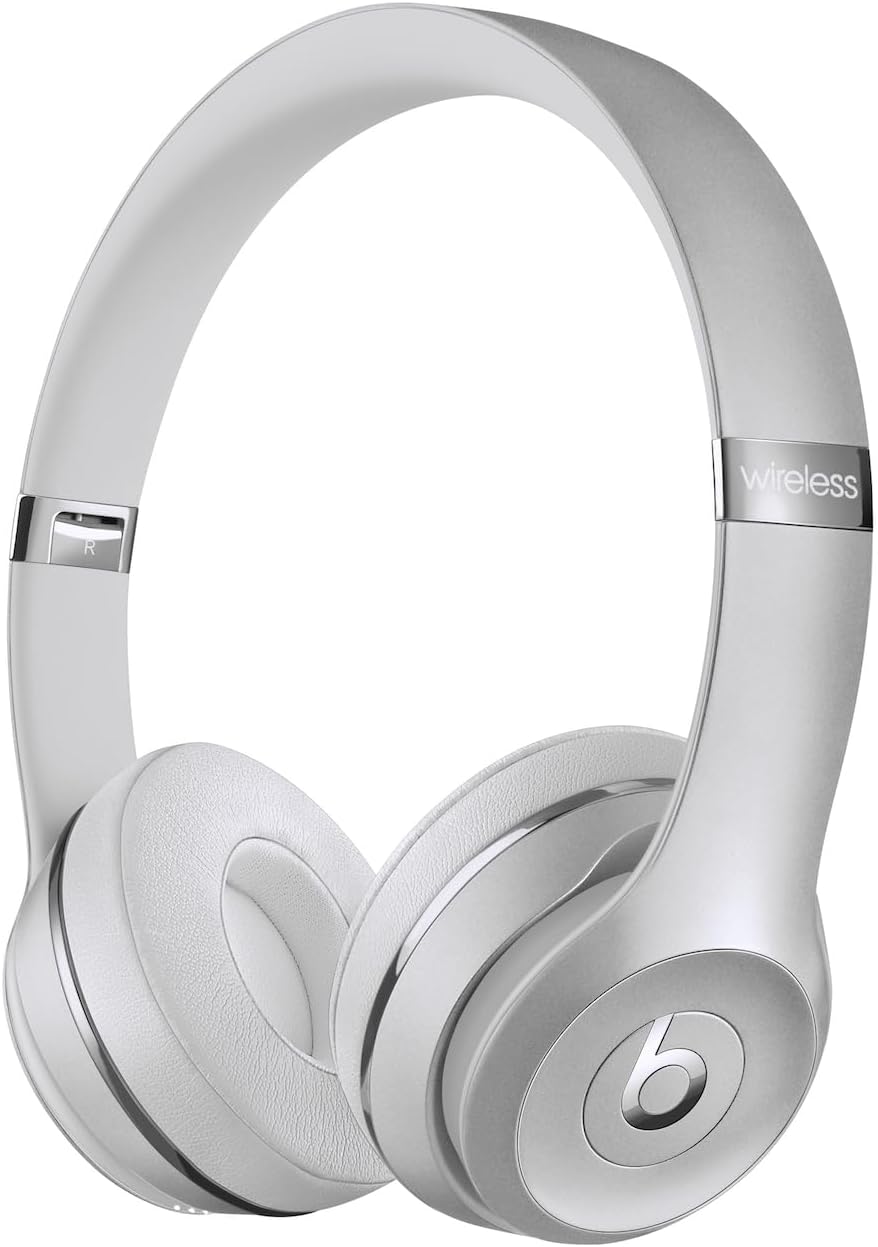 Beats Solo3 Wireless On-Ear Headphones - Silver 2024 Model Renewed