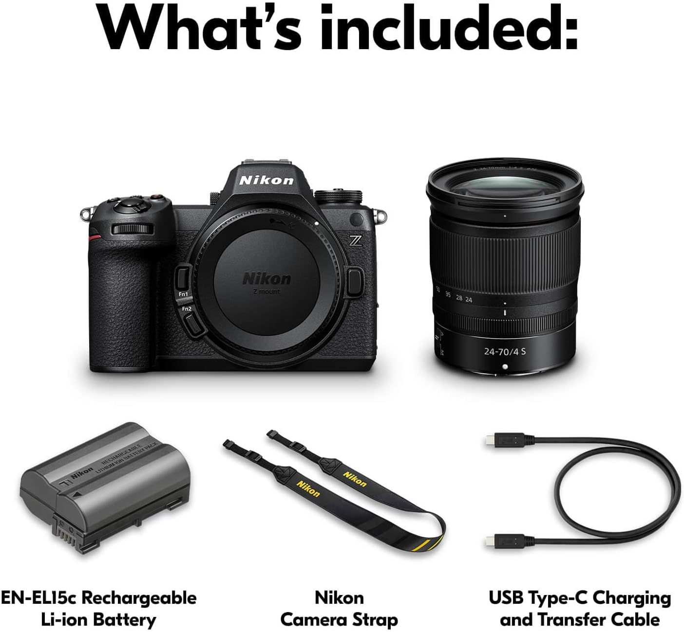 Nikon Z6III FX-format Mirrorless Camera Body w/NIKKOR Z 24-70mm f/4 S