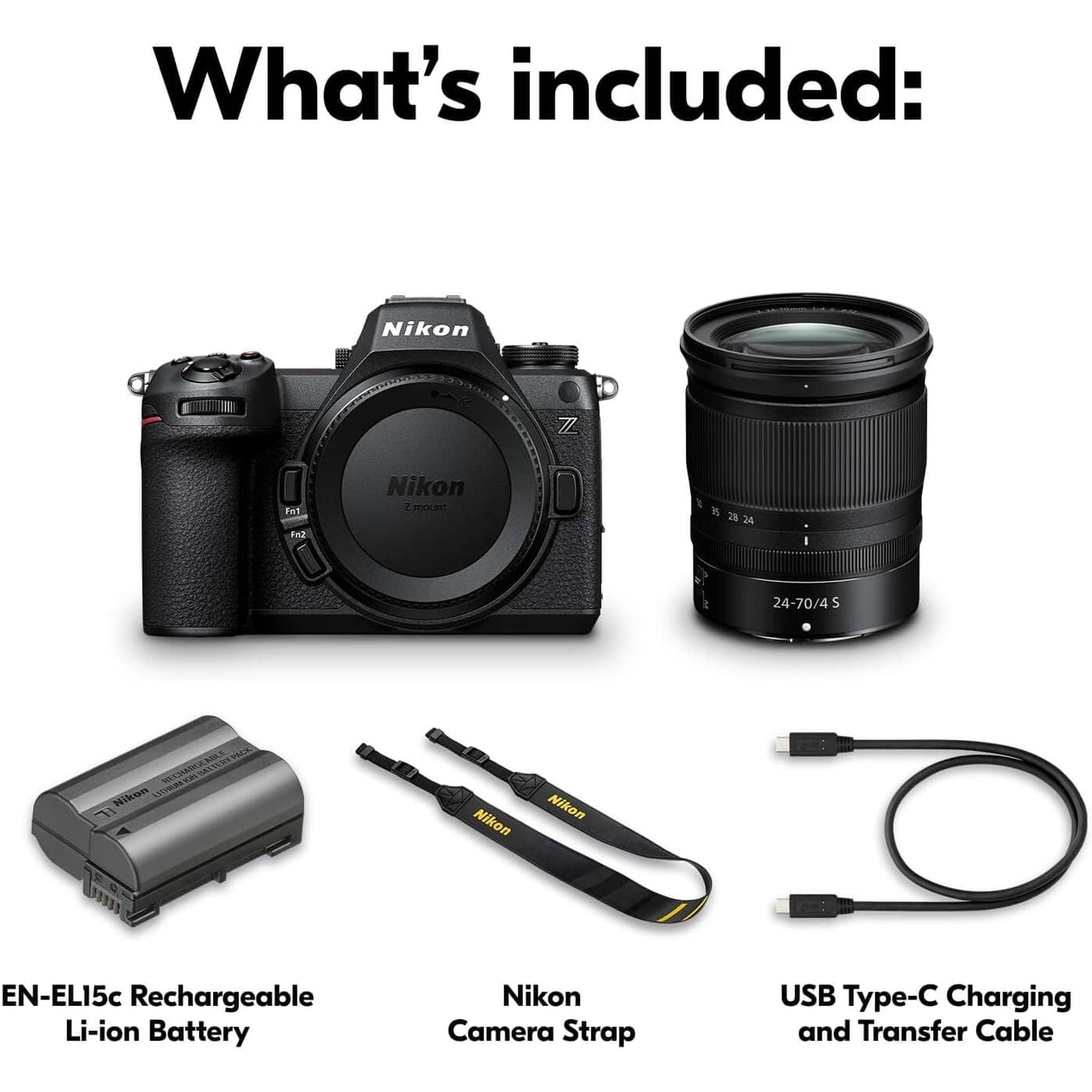 Nikon Z6III FX-format Mirrorless Camera Body w/NIKKOR Z 24-70mm f/4 S