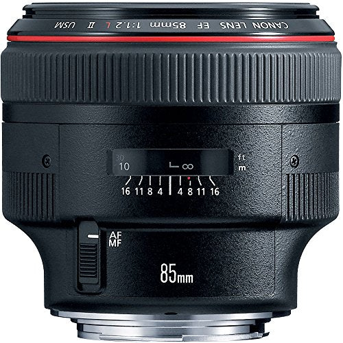 Canon EF 85mm f/1.2L II USM Lens for Canon EF Mount + Accessories (International Model with 2 Year Warranty)