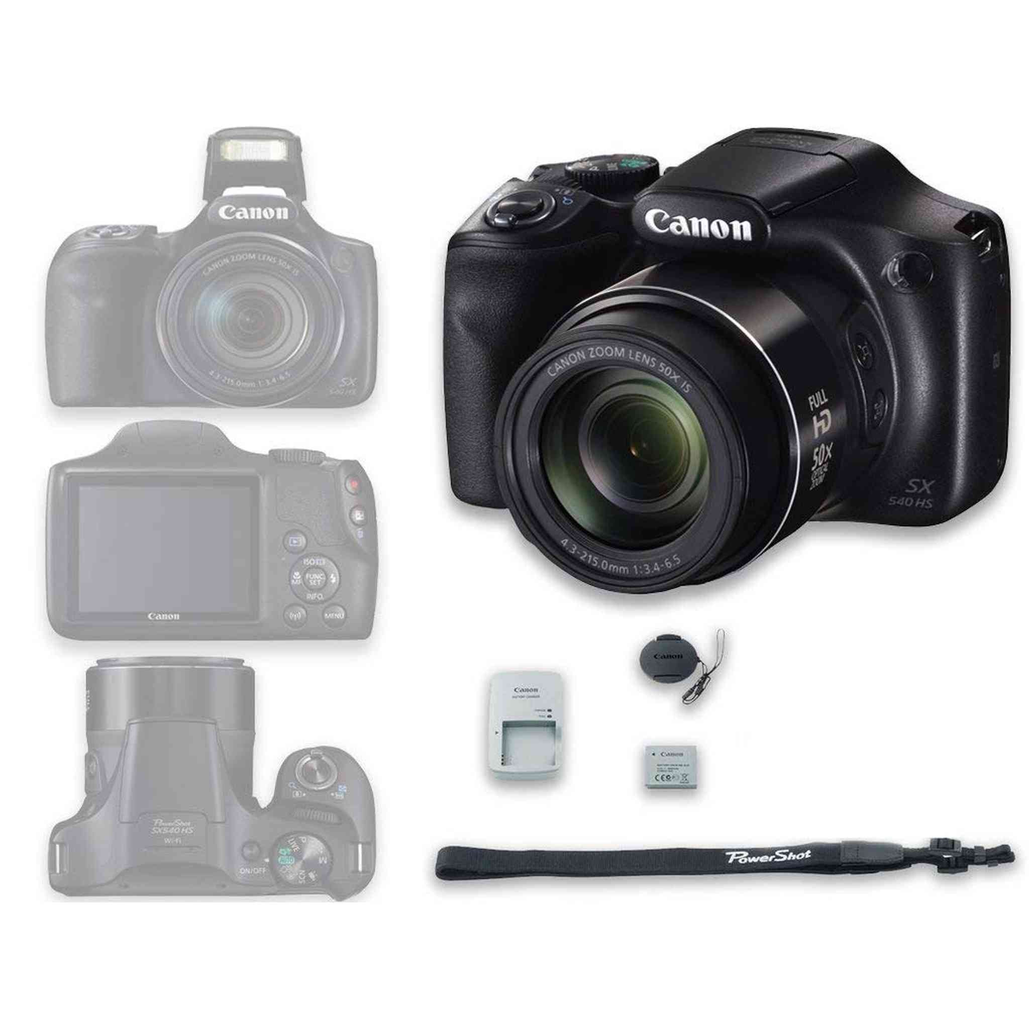 Canon PowerShot SX540 HS with 50x Optical Zoom and Built-In Wi-Fi - International Version Canon