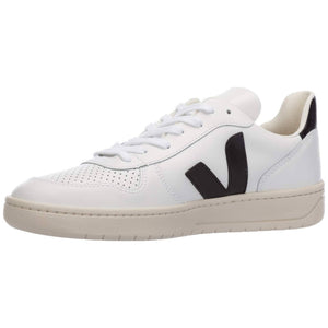 Veja Women's Esplar Logo Sneakers, Extra White/Black, 9 Medium US
