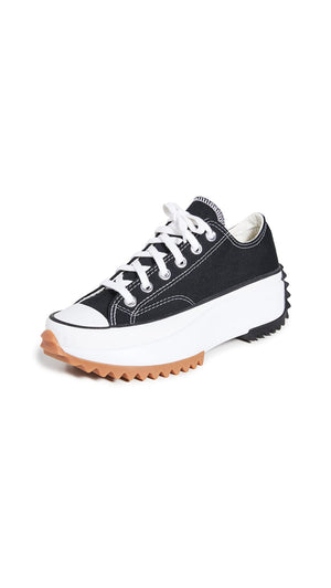 Converse Run Star Hike Hi Sneakers, Black/White/Gum, 11 US Women/9.5 US Men