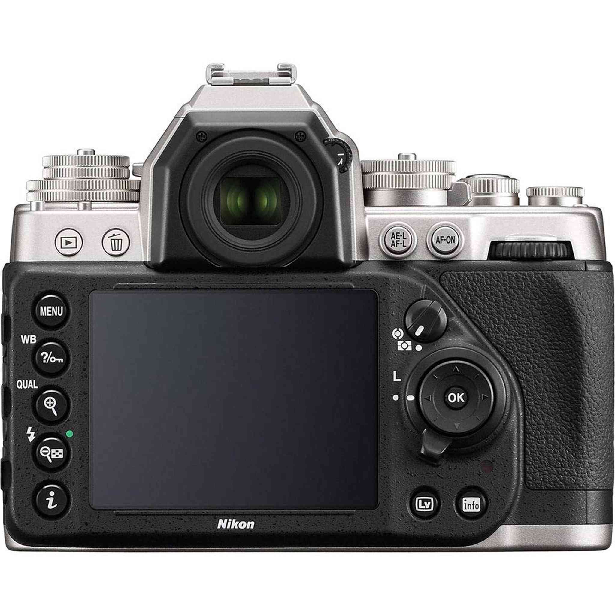 Nikon Df DSLR Camera Body Only, Silver with Memory Card - Renewed - Reconditioned Nikon