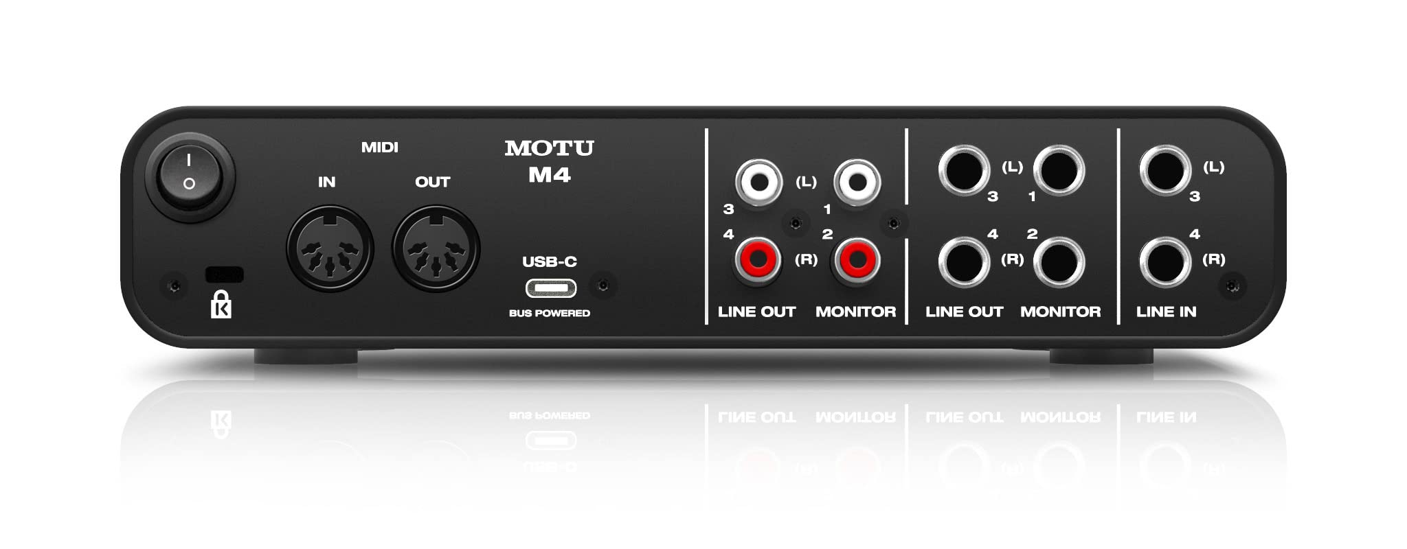 MOTU M4 4x4 USB-C Audio Interface – 6ave Electronics