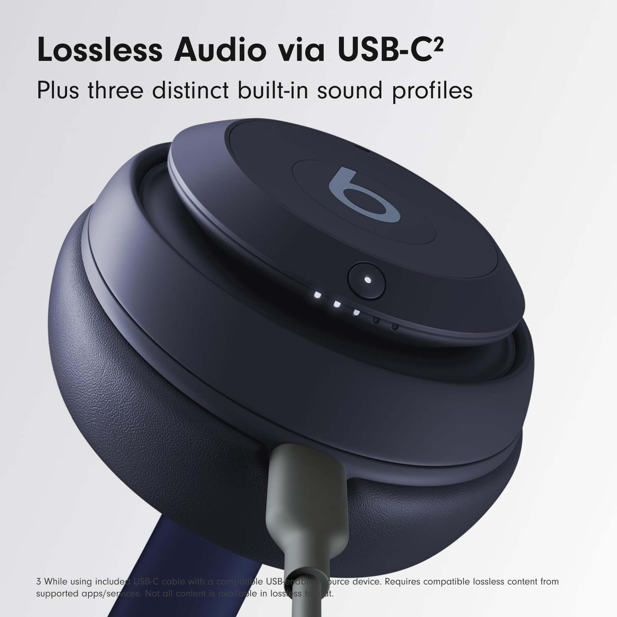 Beats Studio Pro - Wireless Bluetooth Noise Cancelling Headphones Navy - Used