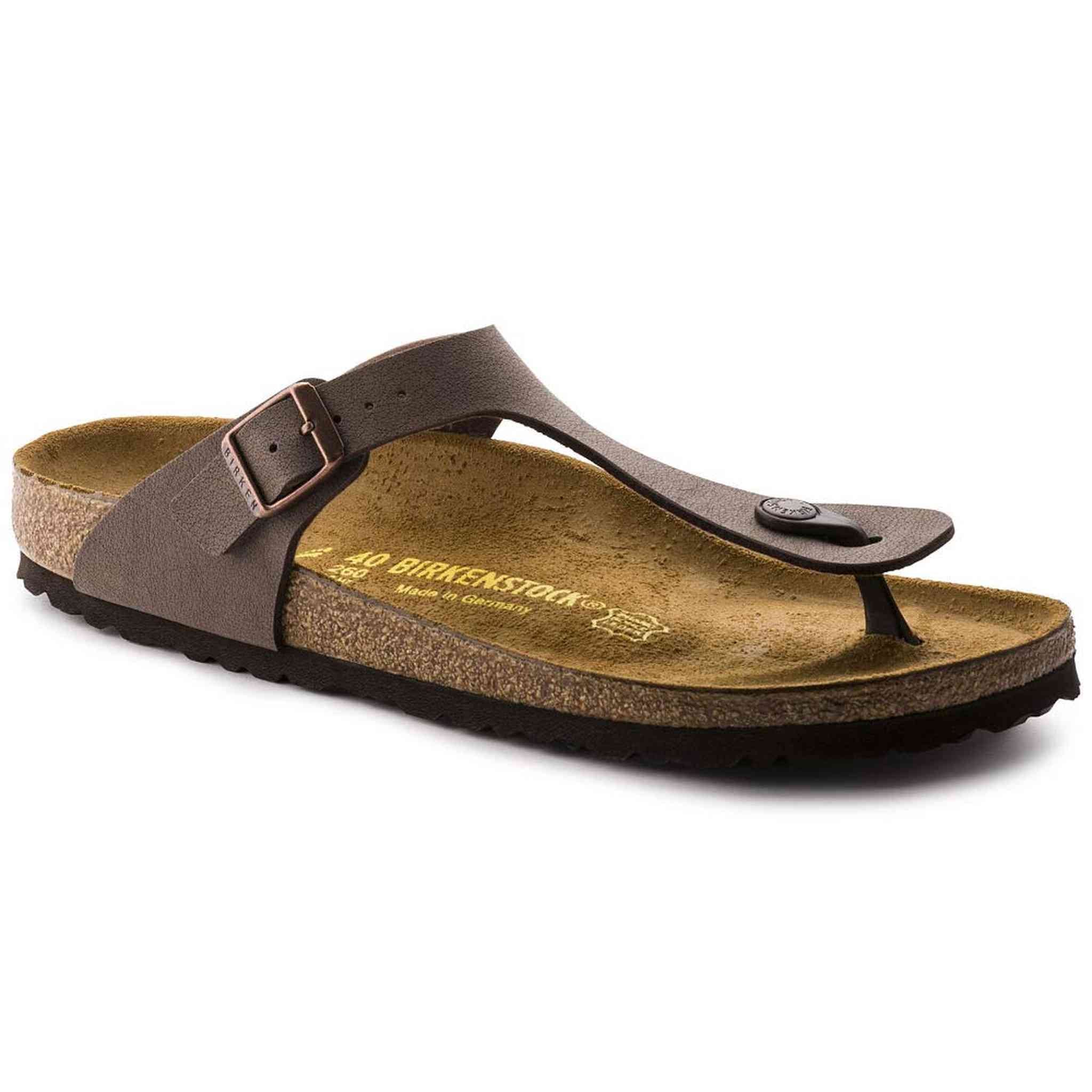 Birkenstock Women's Gizeh Cork Footbed Thong Sandal Mocha 37 Medium EU Birkenstock