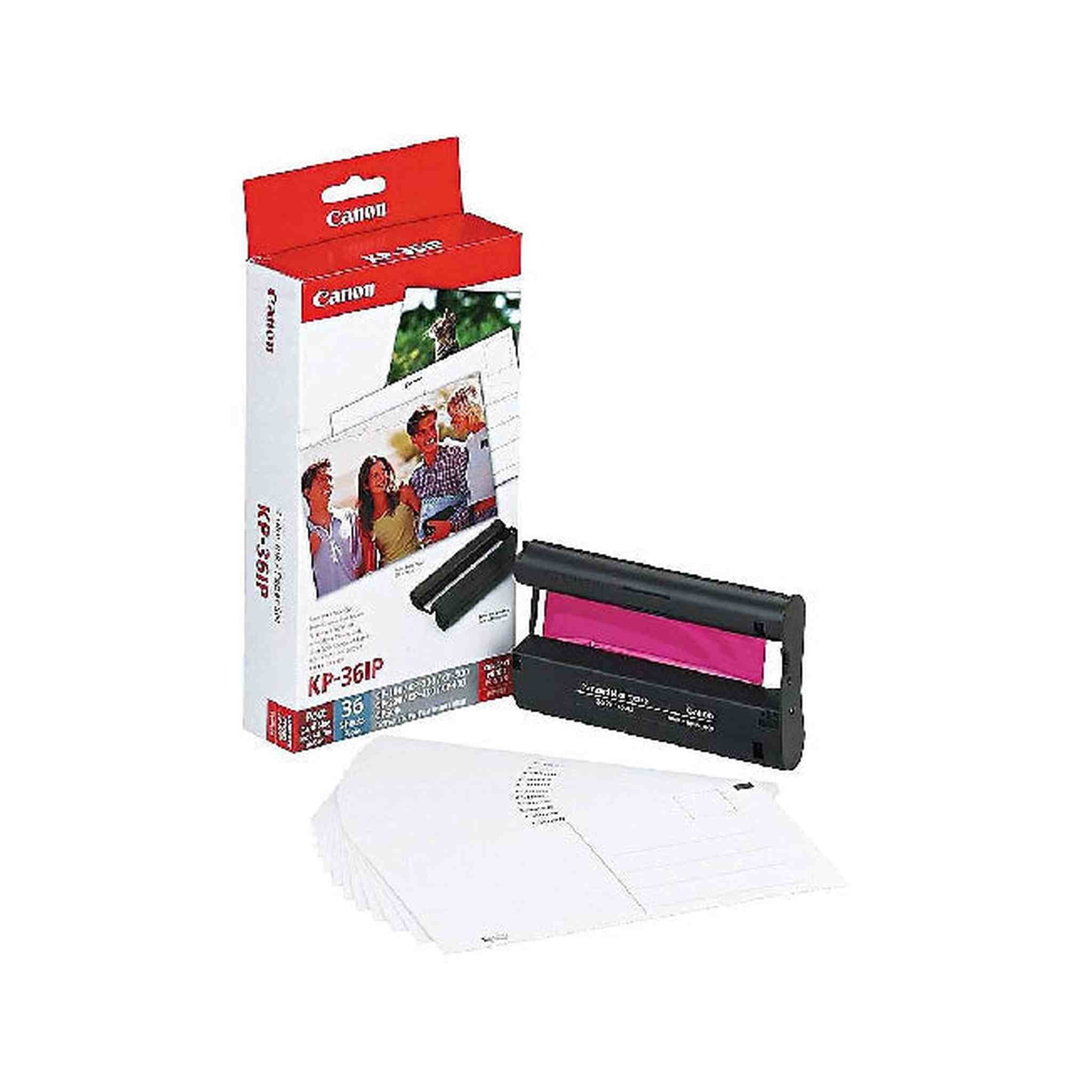 Canon Selphy CP 740 - 7737A001 / KP-36IP - Color Ink Cartridge + 36 4x6 Sheets