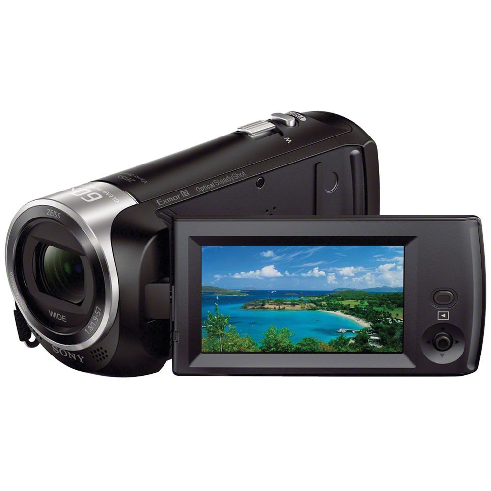 Sony HDR-CX405 Hd Camcorder Black + Sony 128Gb Uhs-I Microsdxc Memory Card () + Sony Mdr-7506 Headphone Year Warranty