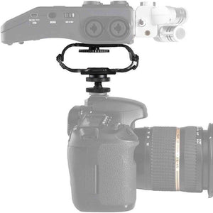 Shock Mount for Camera Recorder, BOYA BY-C10 Universal Microphone and Portable Recorder ShockMount - Fits The Zoom H4n, H5, H6, Tascam DR-40, DR-05, DR-07 with 1/4" Mounting Screw Vlog Blog Video