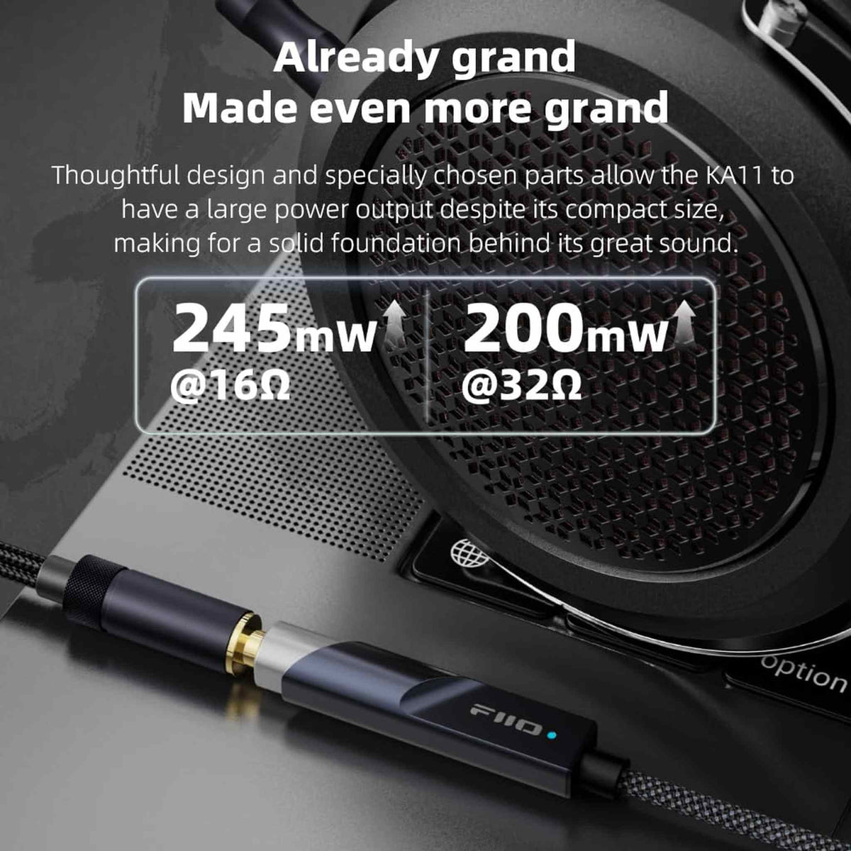 FiiO KA11 USB C to 3.5mm Audio Adapter 32bit/384KHz, USB Type C Dongle HiFi DAC Amplifier for Android/iOS/Windows/Mac Silver, TC