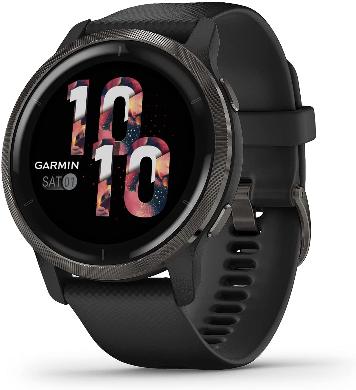 Garmin Venu 2 GPS Smartwatch with 6Ave Travel & Cleaning Kit