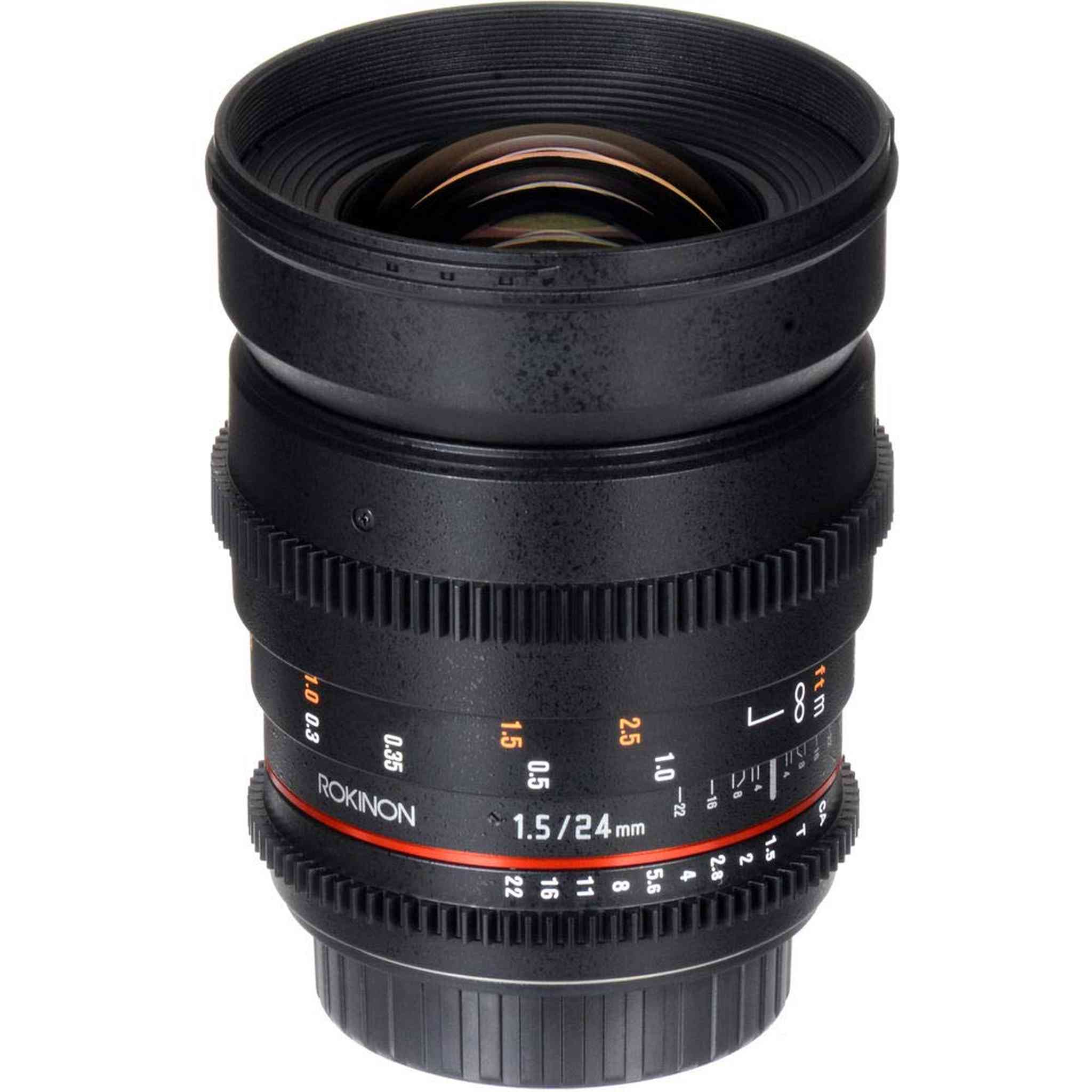 ROKINON 24MM T/1.5 CINE Lens Nikon + Deluxe Lens Cleaning Kit Bundle