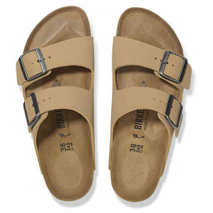 Birkenstock Unisex Arizona BS Birko-Flor Latte Cream Sandals 10 W / 8 M US