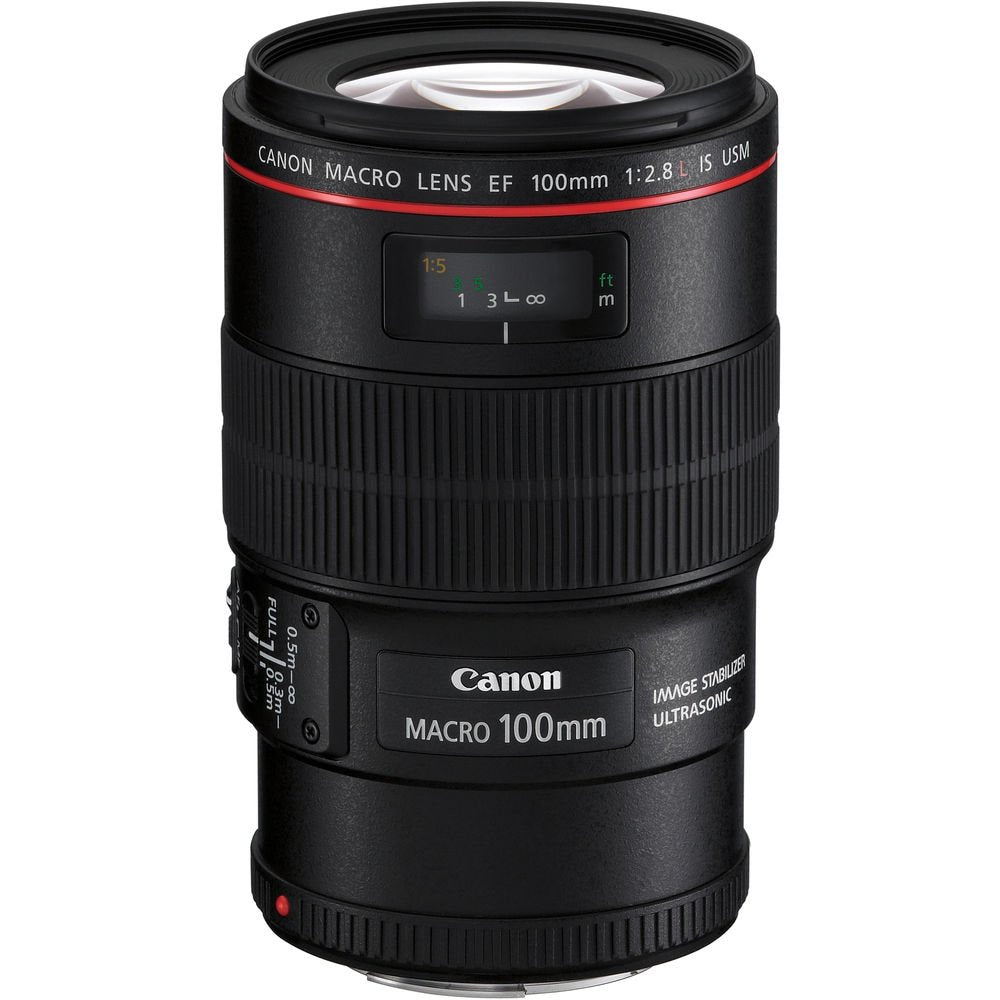 Canon EF 100mm f/2.8L Macro is USM Lens for Canon EF Mount + Accessories (International Model with 2 Year Warranty)