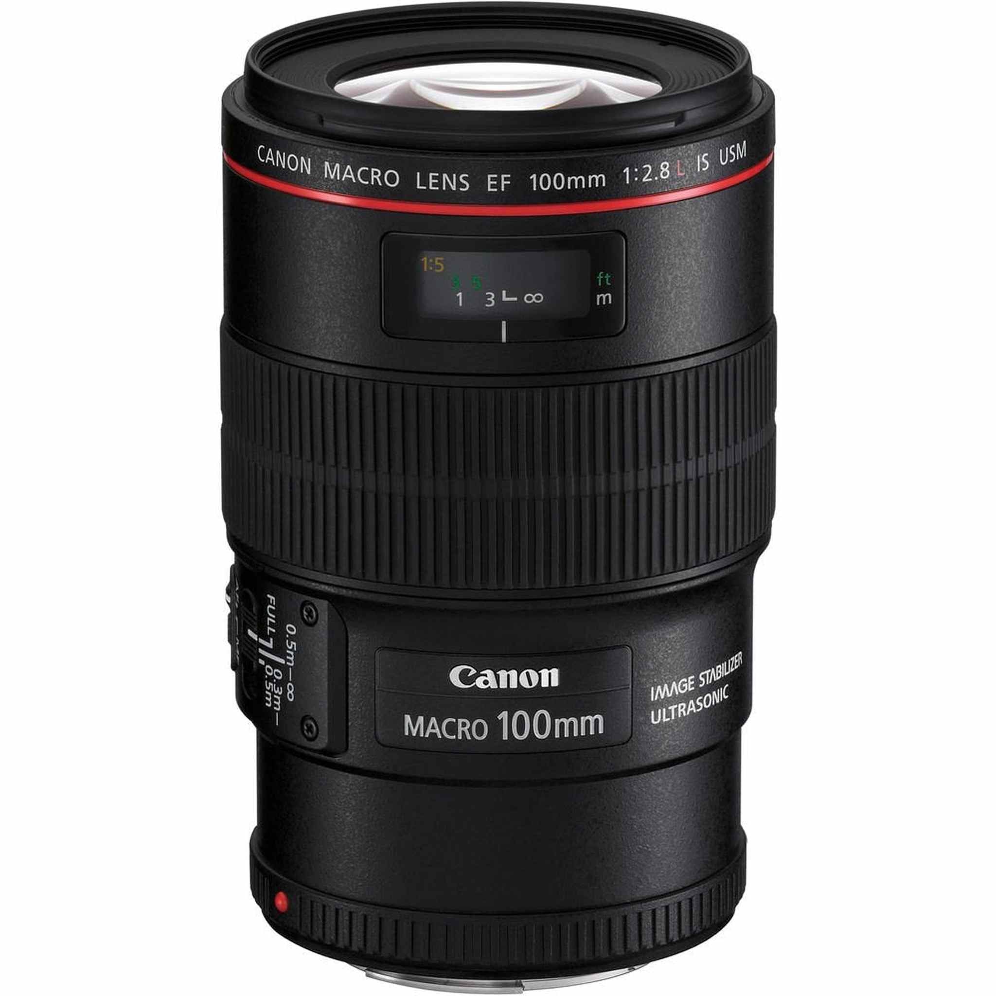 Canon EF 100mm f/2.8L Macro is USM Lens for Canon EF Mount + Accessories International Model with 2 Year Warranty