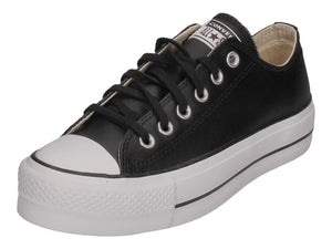 Converse Women's Chuck Taylor All Star Lift Clean Sneaker, Black/Black/White, 10