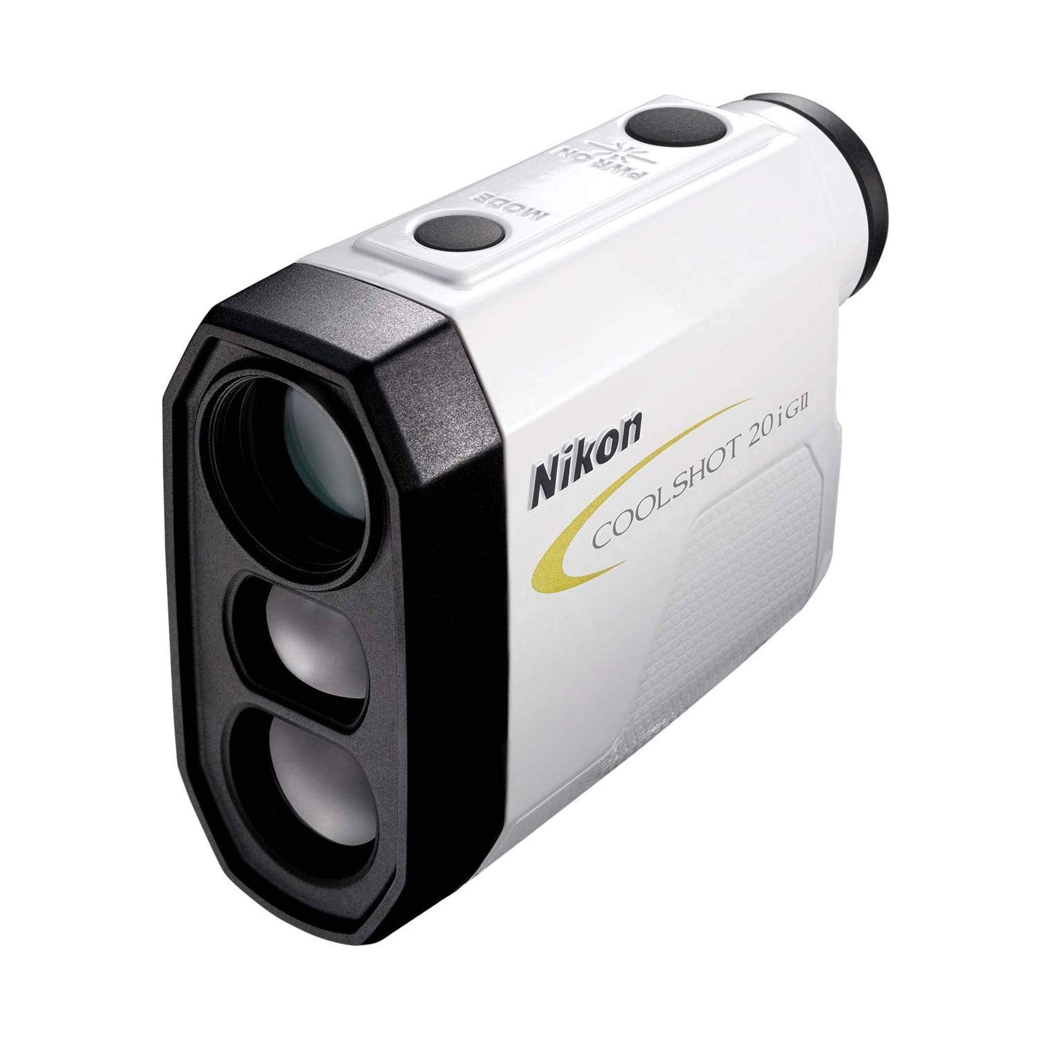 Nikon Coolshot 20i GII Golf Laser Slope Rangefinder, Standard Version White with yellow trim, Medium - Used Nikon