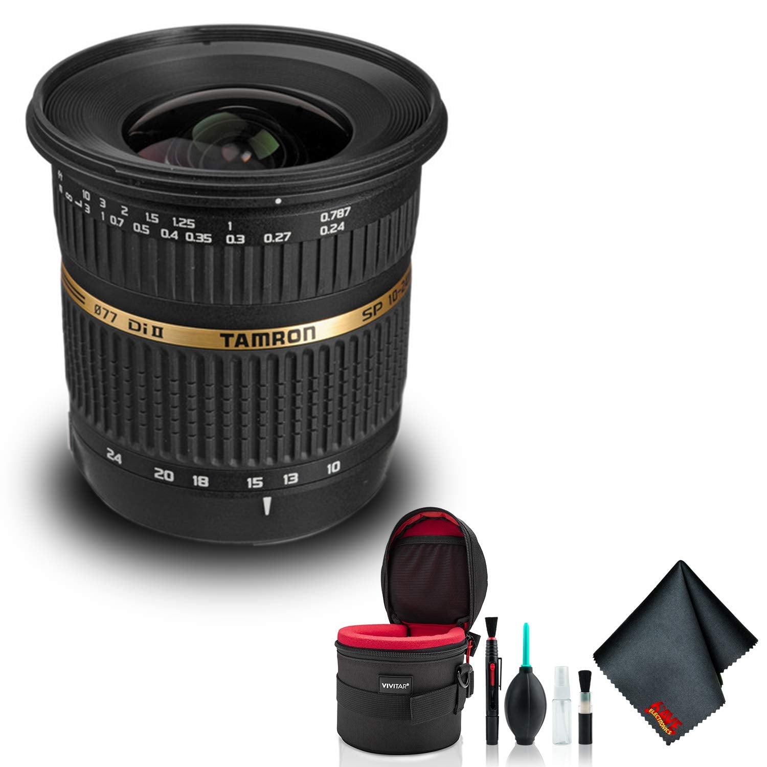 Tamron SP AF 10-24mm f / 3.5-4.5 DI II Zoom Lens for Sony DSLR Cameras - Deluxe Bundle