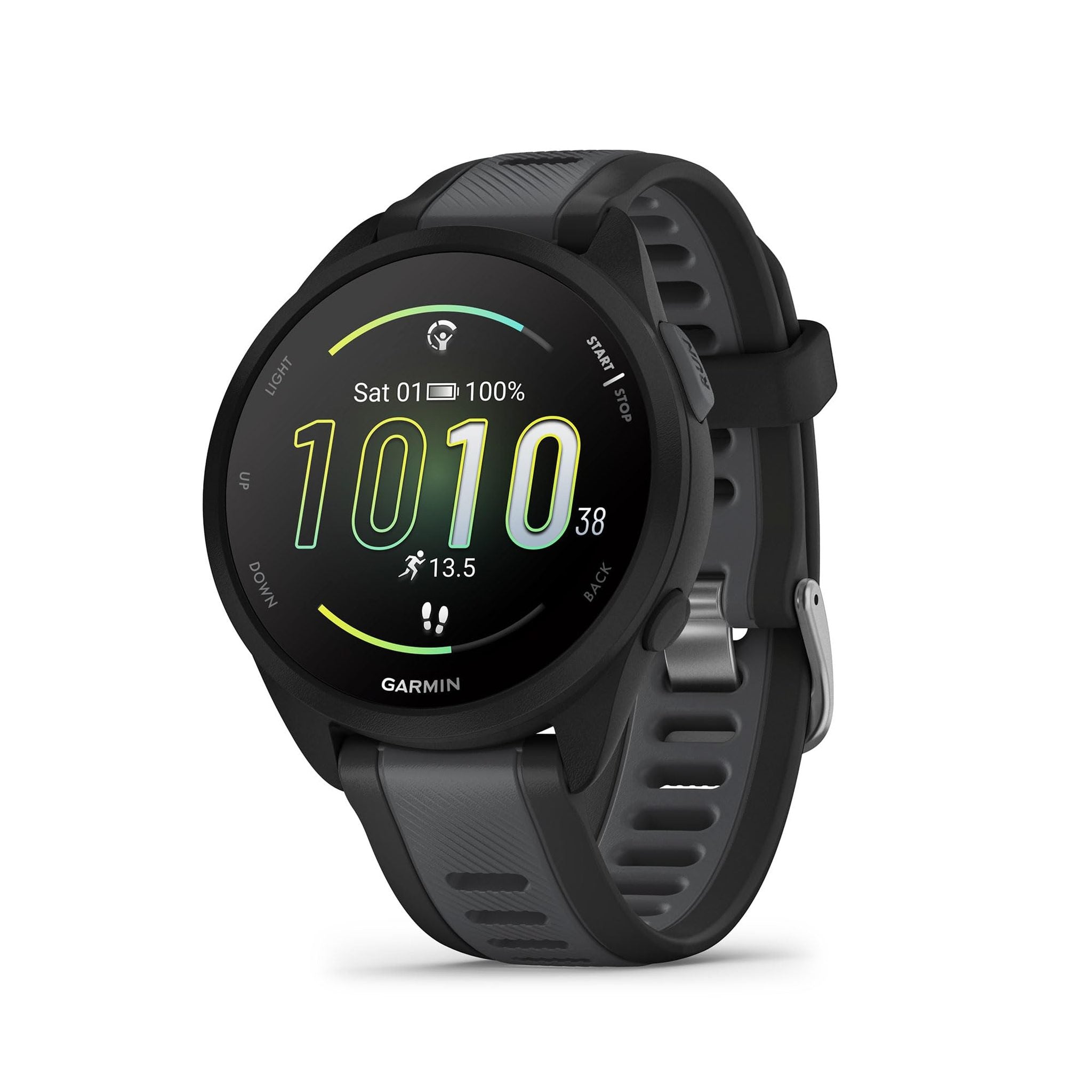Garmin Forerunner 165, Running Smartwatch, Colorful AMOLED Display, Training Metrics and Recovery Insights, Black Garmin