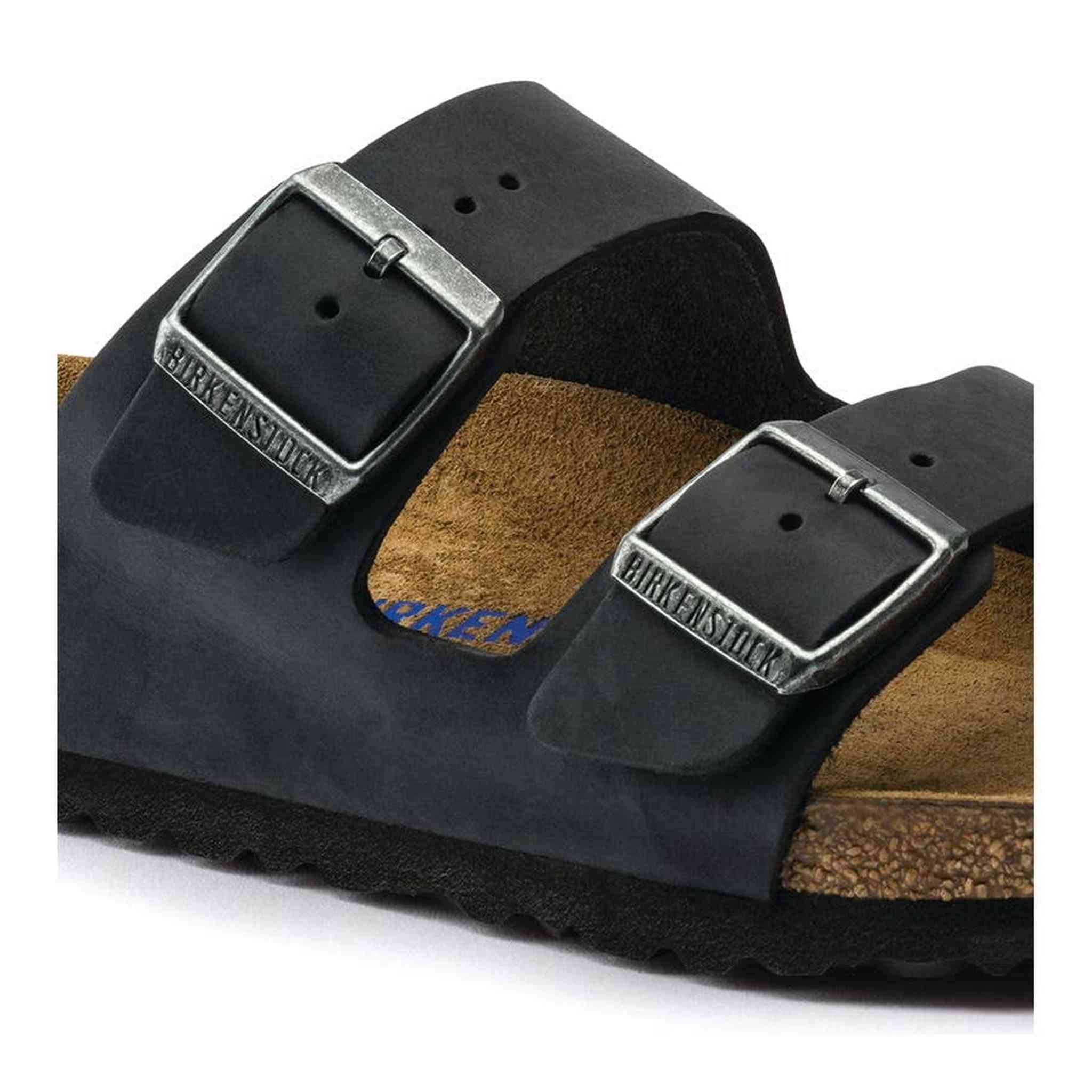 Birkenstock 75248139 Arizona SFB Black Oil LTR 39 Birkenstock