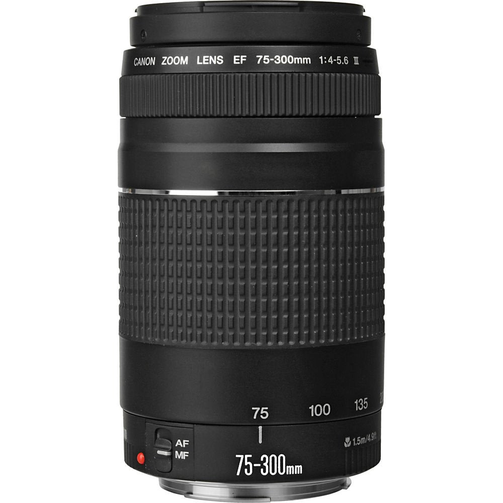 Canon EOS Rebel T6 DSLR Camera 18-55mm is II Lens & 75-300mm III Lens + Flash + UV FLD CPL Filter Kit Pro Bundle