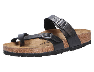 Birkenstock Women's Sandal, Black Schwarz Licorice Birko Flor Graceful, 8